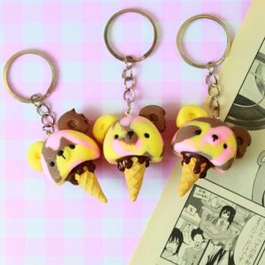 Breloc ursulet kawaii, Genti si portofele, Accesorii genti, Breloc, Altele, Breloc lucrat manual din lut polimeric, accesorii metalice din otel inoxidabil.
, ARTYNOS