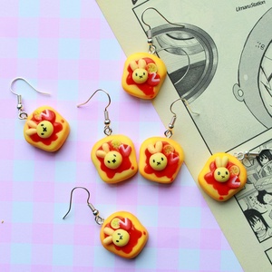 Cercei Toast Miffy - bijuterii - cercei - cercei cu figurine - Artynos.ro