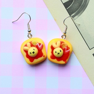 Cercei Toast Miffy, Bijuterii, Cercei, Cercei cu figurine, , ARTYNOS