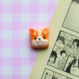 Keycaps Corgi - arte vizuale și accesorii  - sculptură - sculpturi și figurine din ceramică - Artynos.ro