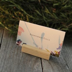 Suport din lemn natural pentru carduri de hartie - 5 bucati, , , ARTYNOS