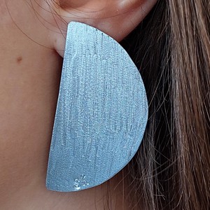 Cercei semiluna din aluminiu, , , ARTYNOS