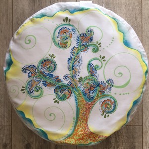  Pernă de meditație cu model Tree of Life., Casă & Stil de viață, Textile de casă, Perne de scaun, huse, , ARTYNOS