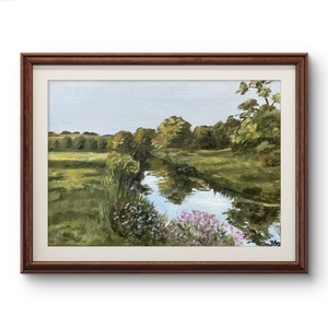 „Tarm Infloritor” – pictura in ulei, Arte vizuale si accesorii , Picturi, Pictura in ulei, Fotografie, grafica, desen, ilustratie, Pentru mine, acest tablou este un loc de odihna – unde ochiul se linisteste si sufletul isi gaseste..., ARTYNOS