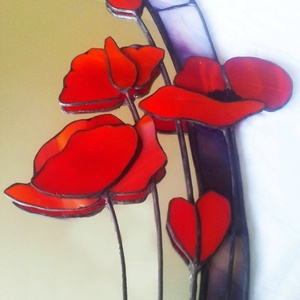 3D mirror with poppies - casă & stil de viață - accesorii pentru decorat casa - oglinzi perete, oglinzi decor - Artynos.ro