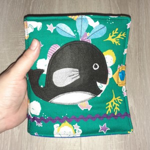Cartea cu imagini textile Whale, , , ARTYNOS