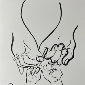Desen de familie împreună - arte vizuale și accesorii  - grafică, ilustrație - alte desene - Artynos.ro