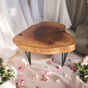 Masuta Cafea din lemn masiv de nuc  - casă & stil de viață - mobilier artizanal - mese - Artynos.ro