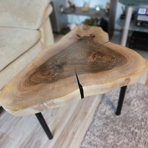 Masuta Cafea din lemn masiv de nuc  - casă & stil de viață - mobilier artizanal - mese - Artynos.ro