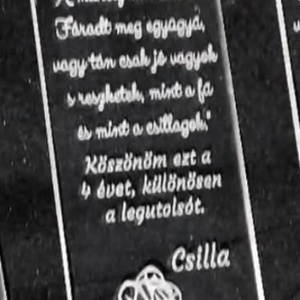 Névre szóló egyedi elegáns könyvjelző plexi, víztiszta akrilból, Carti si creatii cu tematica muzicala, cadouri, Semn de carte, Gravare, pirogravura, ARTYNOS