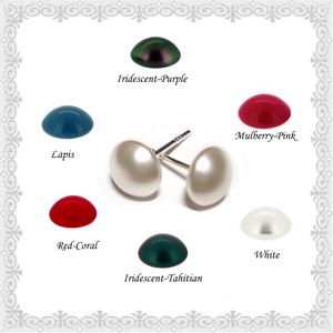 Cercei din argint 925 Swarovski sferă semiperforată 6mm SFE-SW06-6 -  - Artynos.ro