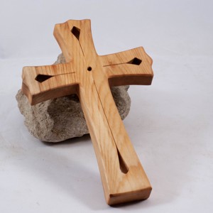 Cruce din lemn modelata, cruce de perete, , , ARTYNOS