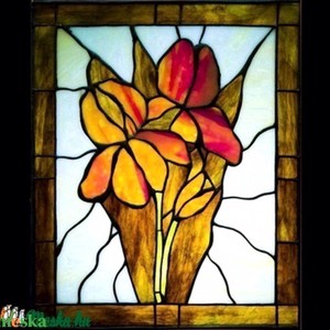 Femei petale iluminate tiffany arta de perete - casă & stil de viață - accesorii pentru decorat casa - picturi murale - artă murală din sticlă - Artynos.ro