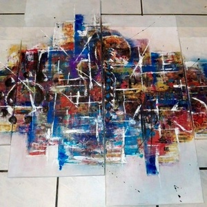 Tablou abstract Altfel, tehnica mixta - arte vizuale și accesorii  - picturi - pictură acrilică - Artynos.ro