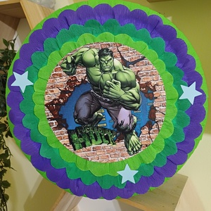Piñata pinata piniata Hulk, Jucării și echipamente pentru copii, Jocuri de mișcare, Arta de hârtie, Produse fabricate din materiale reciclate, ARTYNOS