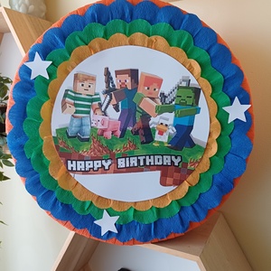 Piñata pinata piniata Minecraft , Jucarii si echipamente pentru copii, Jocuri de miscare, Arta de hartie, Produse fabricate din materiale reciclate, ARTYNOS