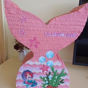 Piñata pinata piniata Mermaid tail coada de Sirena, Jucarii si echipamente pentru copii, Jocuri de miscare, Arta de hartie, Produse fabricate din materiale reciclate, ARTYNOS