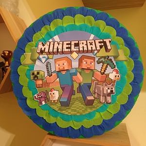 Piñata pinata piniata Minecraft , Jucarii si echipamente pentru copii, Jocuri de miscare, Arta de hartie, Produse fabricate din materiale reciclate, ARTYNOS