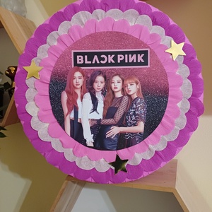 Piñata pinata piniata Black Pink, Jucarii si echipamente pentru copii, Jocuri de miscare, Arta de hartie, Produse fabricate din materiale reciclate, ARTYNOS