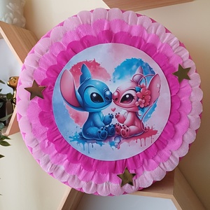 Piñata pinata piniata Stitch si Angel, Jucarii si echipamente pentru copii, Jocuri de miscare, Arta de hartie, Produse fabricate din materiale reciclate, ARTYNOS