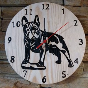 Bulldog francez ambarcațiune ceas de perete - casă & stil de viață - accesorii pentru decorat casa - decorațiuni de pereți, decorațiuni suspendate - ceasuri de perete - Artynos.ro