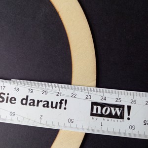 Coroană din lemn natural de 15 cm, material decorativ  -  - Artynos.ro