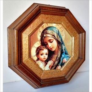 Maria și Pruncul Iisus, tablou realizat pe suport de porțelan - casă & stil de viață - accesorii religioase - cruce - Artynos.ro