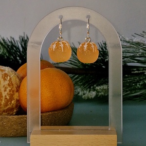 Cercei argint 925 cu mandarine decojite, Craciun, Cadouri de Mos Craciun, Cadouri de Mos Craciun, Altele, ARTYNOS