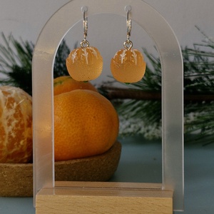 Cercei argint 925 cu mandarine decojite - crăciun - cadouri de moș crăciun - cadouri de moș crăciun - Artynos.ro