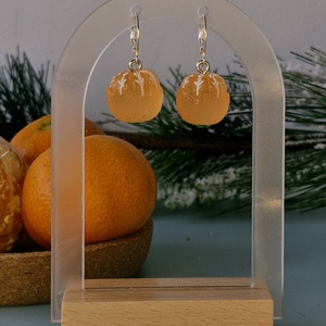 Cercei argint 925 cu mandarine decojite - crăciun - cadouri de moș crăciun - cadouri de moș crăciun - Artynos.ro