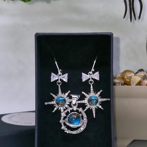 Set argint 925 cu steaua nordului si galaxie, Bijuterii, Cercei, Cercei din argint, Altele, ARTYNOS