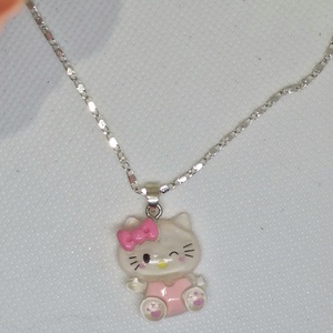 Set argint 925 cu Hello Kitty - bijuterii - cercei - cercei din argint - Artynos.ro