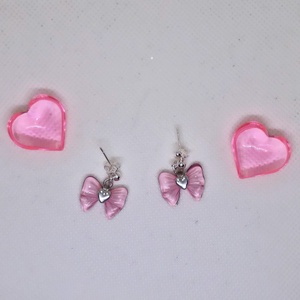 Cercei argint 925 cu fundițe roz - bijuterii - cercei - cercei din argint - Artynos.ro