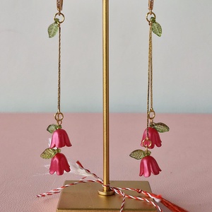 Cercei "Vestirea Primaverii" cu lalele rosii, Bijuterii, Martisor, Confectionarea bijuteriilor, Lalele, lalele, frumoasele mele lalele! 🌷
Inchizatorile sunt confectionate din cupru si contin piet..., ARTYNOS