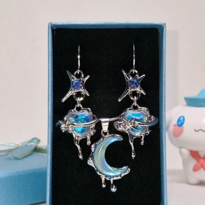 Set bijuterii Milky Way placat cu argint 925, Bijuterii, Cercei, Cercei din argint, Confectionarea bijuteriilor, ARTYNOS