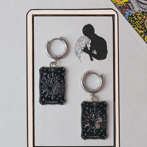Cercei - Cartea Tarot The Lovers, Bijuterii, Cercei, Cercei lungi, Altele, ARTYNOS