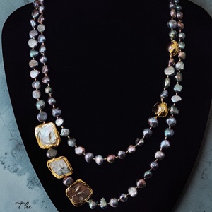 Colier perle negre, Bijuterii, Coliere, Coliere din perle, Confectionarea bijuteriilor, ARTYNOS