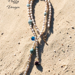 Colier lung din perle de cultura - bijuterii - coliere - coliere din perle - Artynos.ro