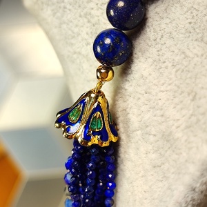 Set colier, bratara si cercei lapislazuli - bijuterii - seturi de bijuterii - Artynos.ro