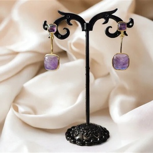 Cercei lungi cu ametiste, Bijuterii, Cercei, Cercei din pietre semipretioase, Confectionarea bijuteriilor, ARTYNOS