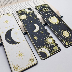 Set 3 Semne de Carte, Cărți și creații cu tematică muzicală, cadouri, Semn de carte, Altele, Set de 3 semne de carte imprimate 3D, de culoare neagra, cu un design elegant inspirat de cerul nop..., ARTYNOS