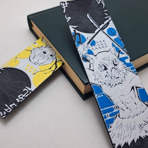 Set 2 Semne de Carte Demon Slayer - cărți și creații cu tematică muzicală, cadouri - semn de carte - Artynos.ro