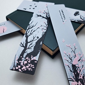Set 4 Semne de Carte Japanese Blossom - cărți și creații cu tematică muzicală, cadouri - semn de carte - Artynos.ro
