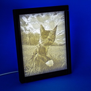 Rama foto personalizata cu lumina LED - Artynos.ro