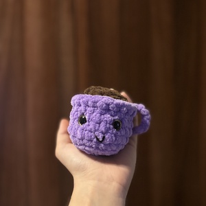 Cana de cafea crosetata, Jucarii si echipamente pentru copii, Plusuri, Figurine de plus, Crosetat, Cusatura, ARTYNOS