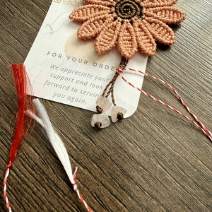 Broșă Mărțișor Gingășie � Cuarț Roz - accessorii și unelte - broșă, cerc, încuietoare - Artynos.ro