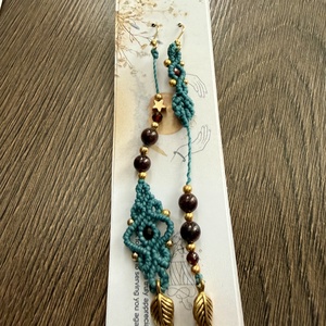 Cercei asimetrici Granat - bijuterii - cercei - cercei din pietre semiprețioase - Artynos.ro