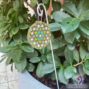 Decorațiune de grădină punctată cu pandantiv Mandala în mai multe culori -  - Artynos.ro
