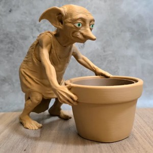 Ghiveci și statuetă cu Dobby din Harry Potter - casă & stil de viață - decorațiuni de casă - accesorii florale - ghiveci de plante - Artynos.ro