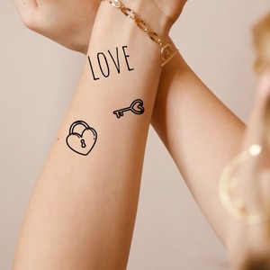 Pachet de tatuaje detașabile pentru nuntă (pagină A5 - 24 buc) -  - Artynos.ro